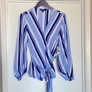 INC Women’s Wrap Tie Blouse - Large (NWT)